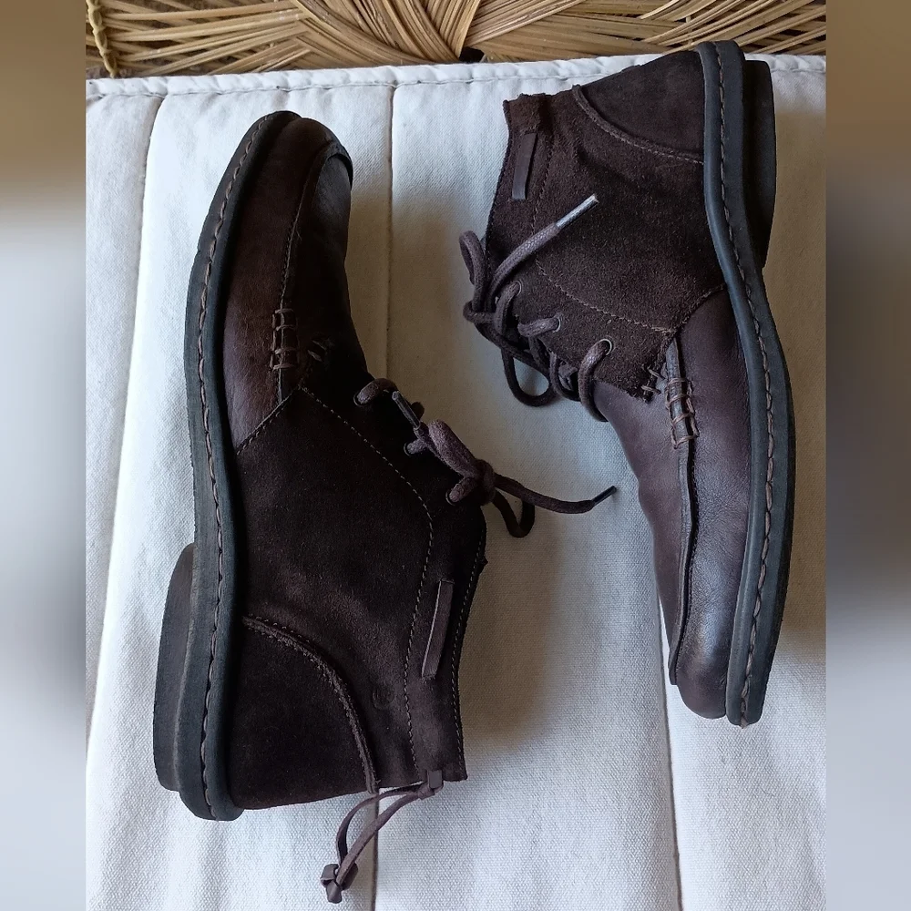 Men's Brown Leather Boots_11W